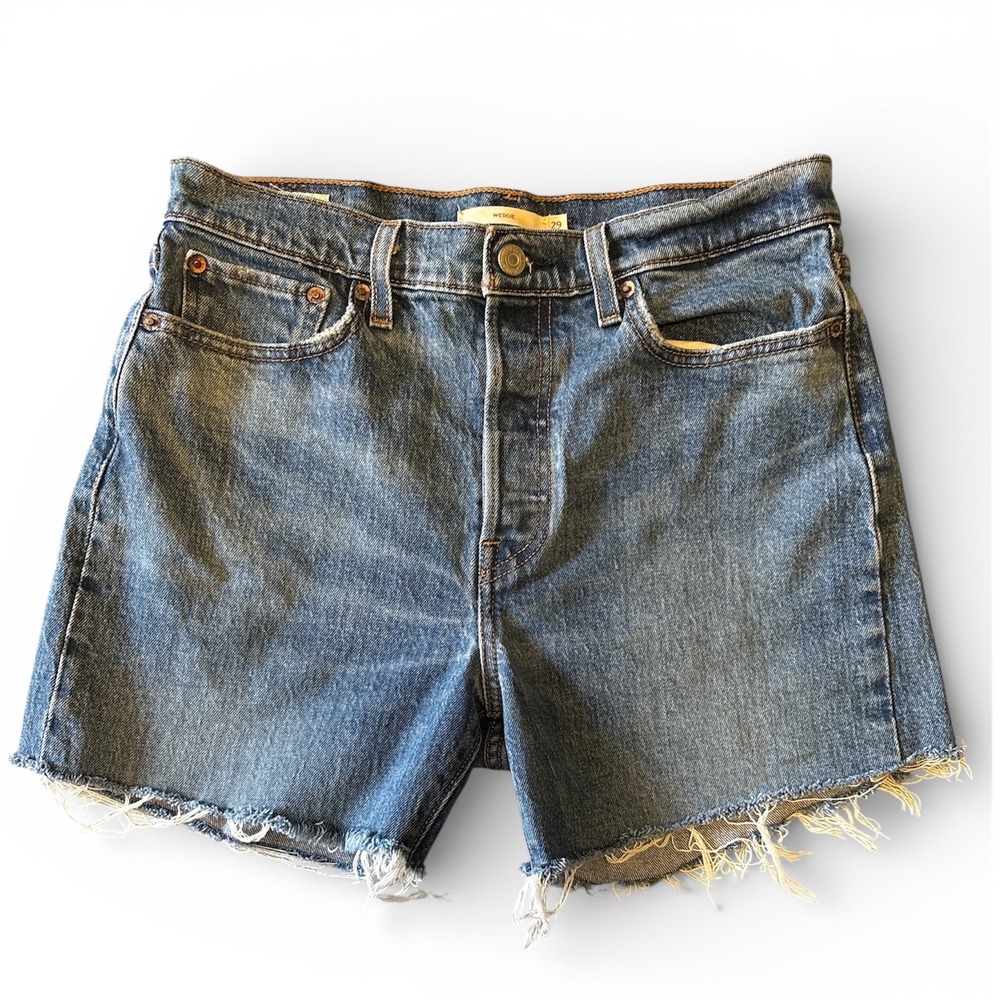 Classic Blue Denim Jean Shorts - Women